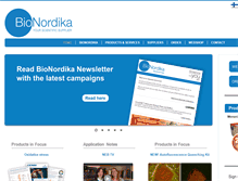 Tablet Screenshot of bionordika.se